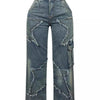 Fringe Tassel Straight Jeans | MzStar Fashion | view 5
