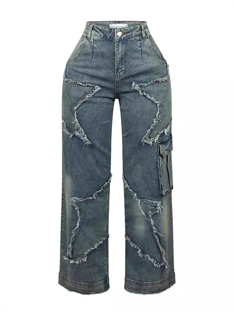 Fringe Tassel Straight Jeans | MzStar Fashion | view 5