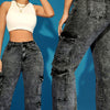 Stretch Multi-Pocket Cargo Jeans | MzStar Fashion