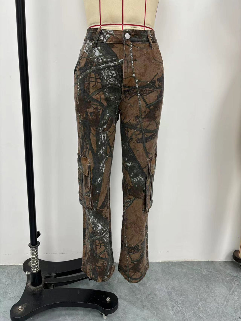 Printed Denim Overalls | MzStar Fashion | view 8