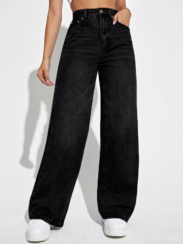 Loose Straight-Leg Jeans | MzStar Fashion | view 6