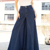 Washed Stretch Wide-Leg Jeans | MzStar Fashion | view 3