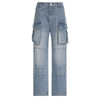 Washed Denim Pocket Overalls | MzStar Fashion | view 5