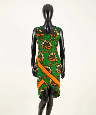 African Print Midi Dress
