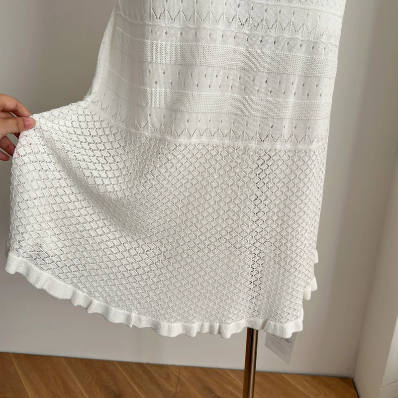 Crochet Cut-Out Midi Dress | MzStar Fashion | view 4