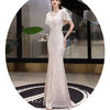 Champagne Fishtail Evening Gown | MzStar Fashion | view 7