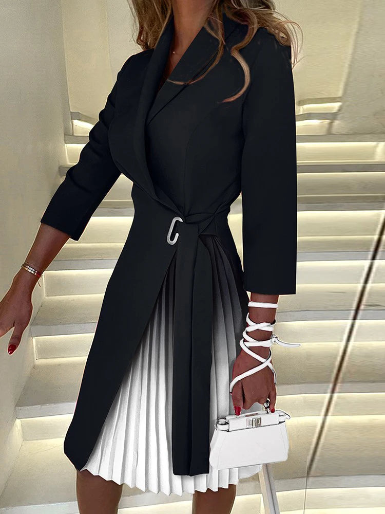 Plaid V-Neck Midi Dress | MzStar Fashion | view 5