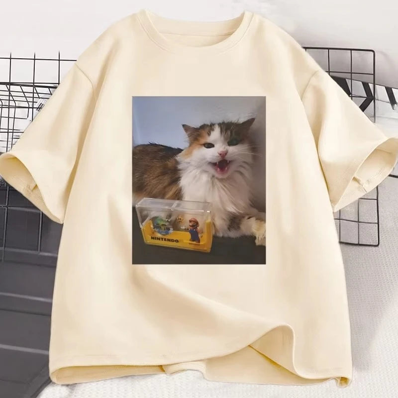 007n7 Cat Gamer Tee | MzStar Fashion | view 2