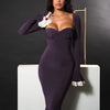 Square Neck Bodycon Maxi Dress | MzStar Fashion | view 4