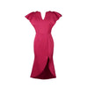 Ruffle Trim V-Neck Midi Dress | MzStar Fashion | view 5