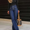 Retro Stretch Flared Jeans | MzStar Fashion | view 7