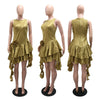 Floral Asymmetric Party Dress | MzStar Fashion | view 5