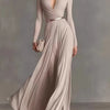 Deep-V Patchwork Maxi Dress | MzStar Fashion