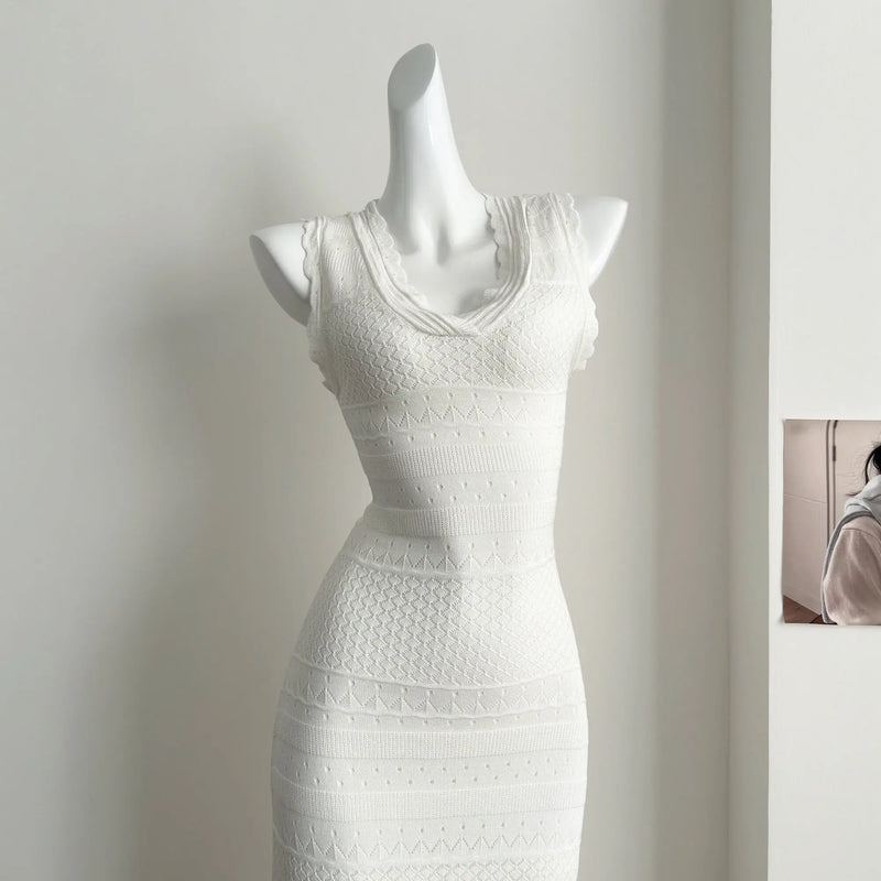 Crochet Cut-Out Midi Dress | MzStar Fashion | view 7