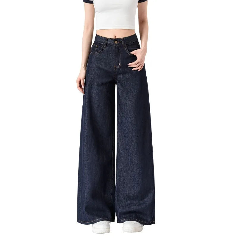 Lightweight Wide-Leg Jeans | MzStar Fashion | view 4