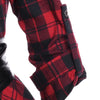 Red Plaid Belted Handkerchief Dress | MzStar Fashion | view 5