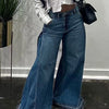Y2K Flared Wide-Leg Jeans | MzStar Fashion | view 3