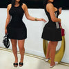Sculpted Knit Mini Party Dress | MzStar Fashion | view 3