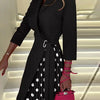 Plaid V-Neck Midi Dress | MzStar Fashion | view 4