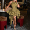 Floral Asymmetric Party Dress | MzStar Fashion | view 2