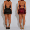 Strapless Sequin Mini Dress | MzStar Fashion | view 2