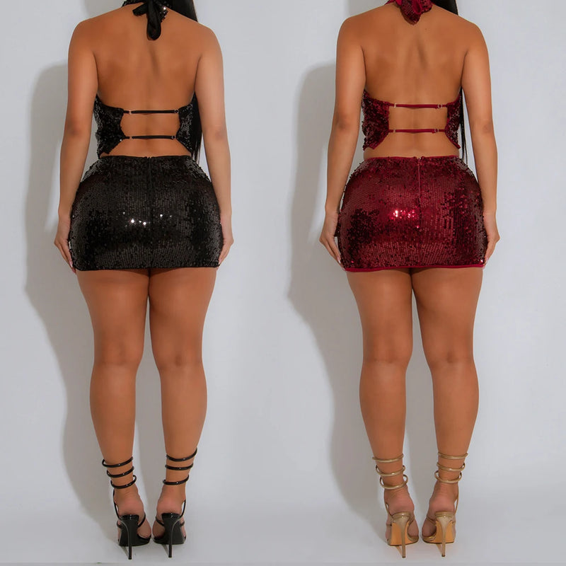 Strapless Sequin Mini Dress | MzStar Fashion | view 2