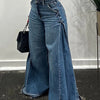 Y2K Flared Wide-Leg Jeans | MzStar Fashion | view 4