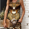 Eagle Print A-Line Dress | MzStar Fashion