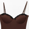 Brown Lace Bustier Cami | MzStar Fashion | view 8