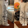 Graphic Gothic Baggy Jeans | MzStar Fashion | view 8