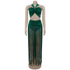 Tassel Knit Two-Piece Maxi Dress Set | MzStar Fashion | view 5