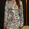 Velvet Sequin Long-Sleeve Dress | MzStar Fashion | view 5