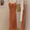 Floral Halter A-Line Beach Dress | MzStar Fashion | view 4