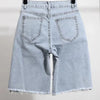 Sequin Splice Denim Shorts | MzStar Fashion | view 2
