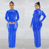 Sheer Rhinestone Evening Gown | MzStar Fashion | view 8