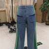 High Waist Striped Straight Leg Jeans | MzStar Fashion | view 4