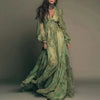 Floral Deep-V A-Line Dress | MzStar Fashion | view 7