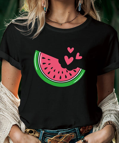 Watermelon Heart Tee | MzStar Fashion