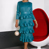 Tiered Ruffle Cake Midi Dress | MzStar Fashion | view 6
