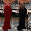 Sheer Sleeve Sequin Gown | MzStar Fashion