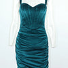 Square Neck Pleated Mini Dress | MzStar Fashion | view 5
