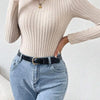 Ribbed Turtleneck Bodysuit | MzStar Fashion | view 4