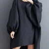 Asymmetric Hem Black Dress | MzStar Fashion | view 3