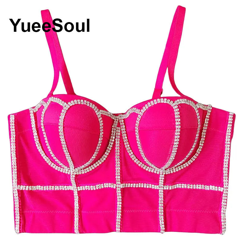 Rose Diamond Corset Cami | MzStar Fashion | view 8