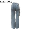 Pocket Patchwork Vintage Pants | MzStar Fashion | view 5