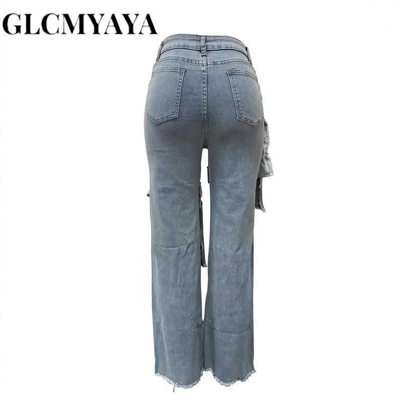 Pocket Patchwork Vintage Pants | MzStar Fashion | view 5