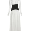 Contrast Halter Ruffle Beach Dress | MzStar Fashion | view 6