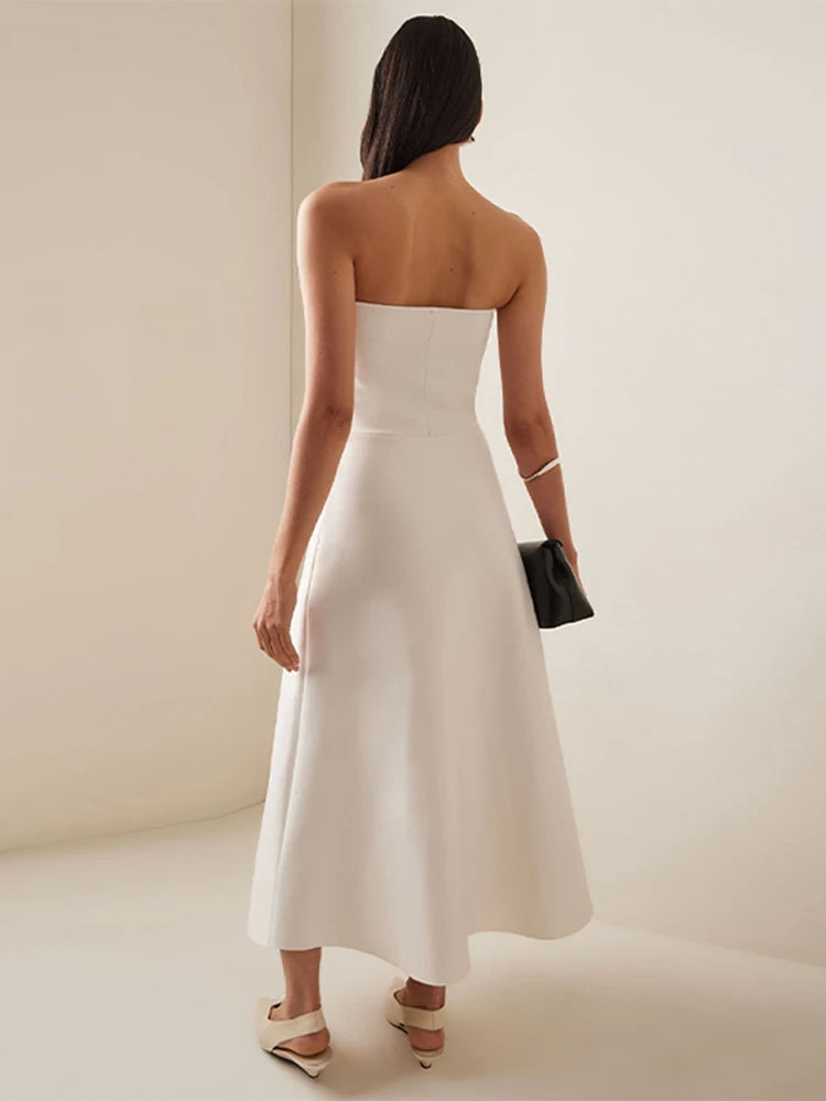 Tiered Strapless Maxi Dress | MzStar Fashion | view 3