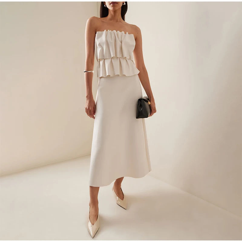 Tiered Strapless Maxi Dress | MzStar Fashion | view 8