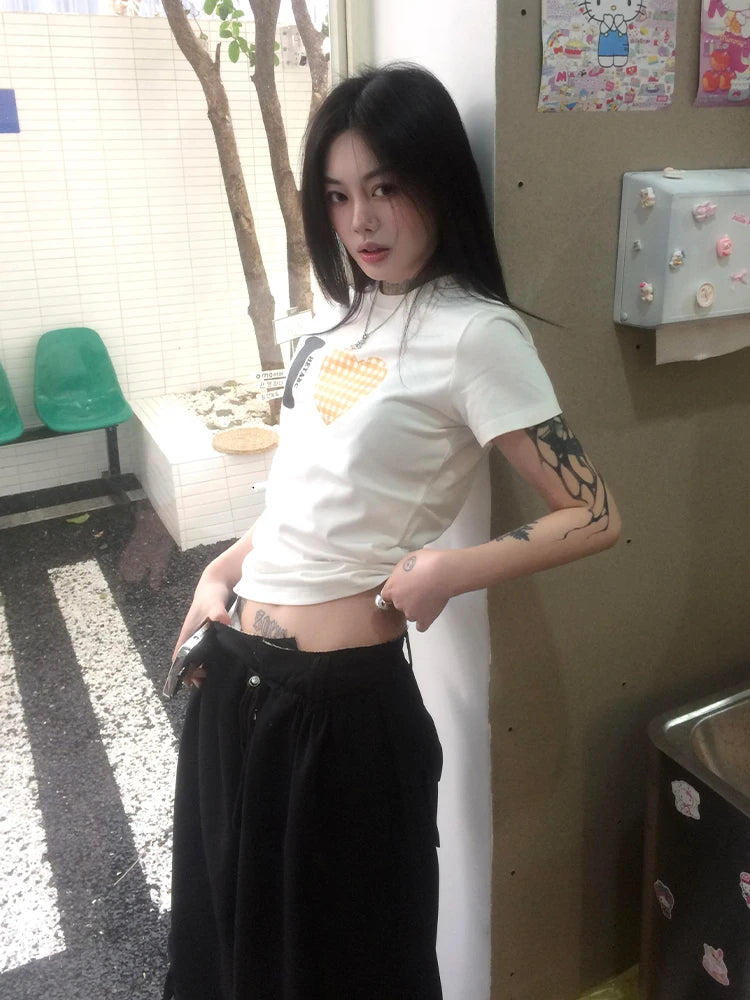 Retro Y2K Print Tee | MzStar Fashion | view 3